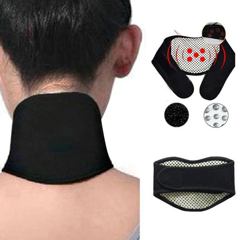 Magnetic Neck Heat Therapy Support Belt for Massager Cervical Vertebra Protection Massage For Alleviate Neck Pain