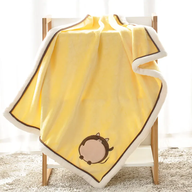 Животных Детские Одеяло s пеленки для новорожденного Одеяло мягкие утепленные, фланелевые Манта Bebe Детская Колыбелька одеяло для