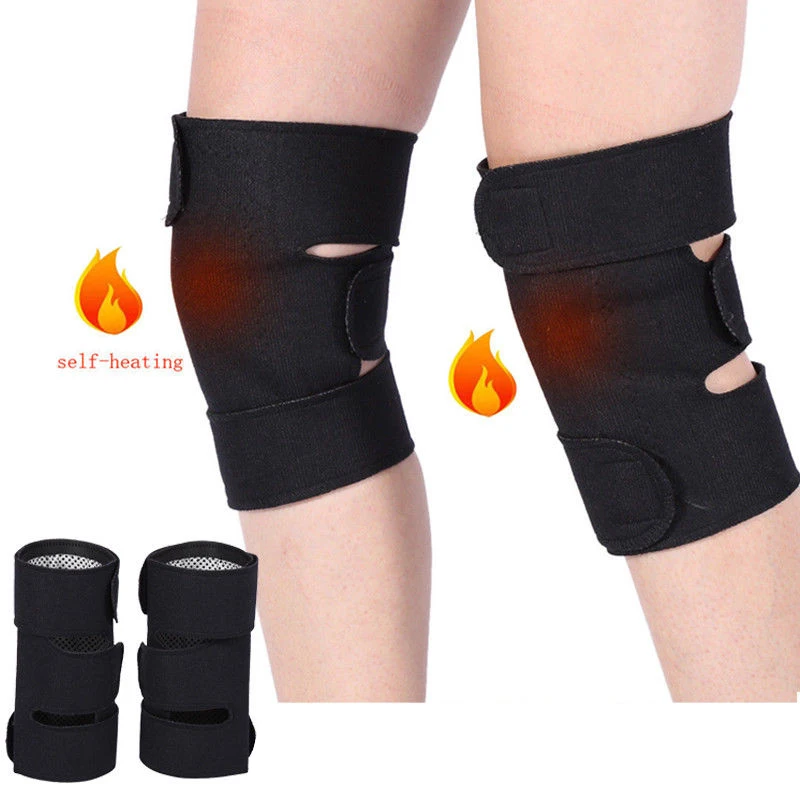 

1 Pair Tourmaline Self Heating Knee Pads Magnetic Therapy Kneepad Arthritis Brace Support Patella Knee Sleeves Pads Pain Relief