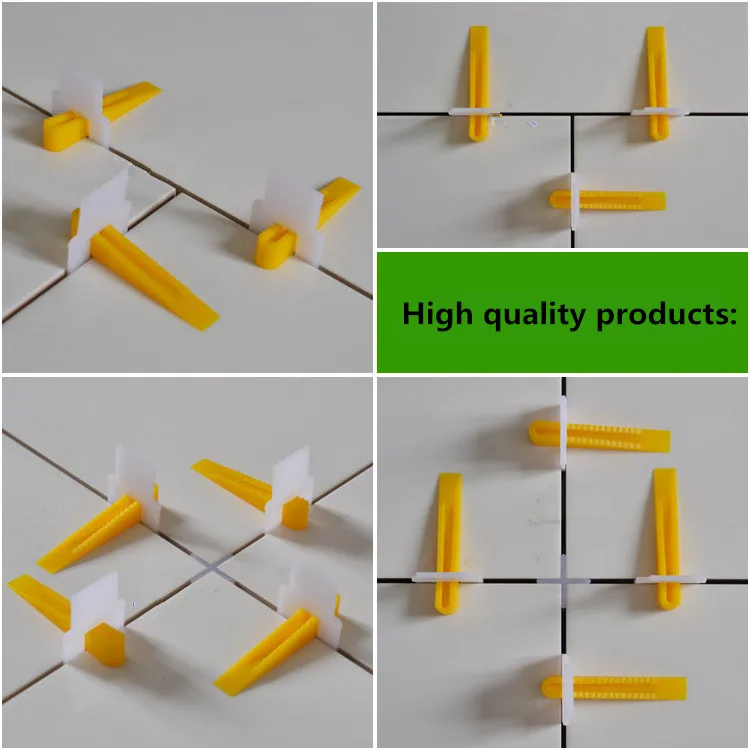 200 шт. система выравнивания плитки 100 зажимы с 100 клиньями пластиковые прокладки инструмент для плитки пластиковый зазор предотвращает смещение