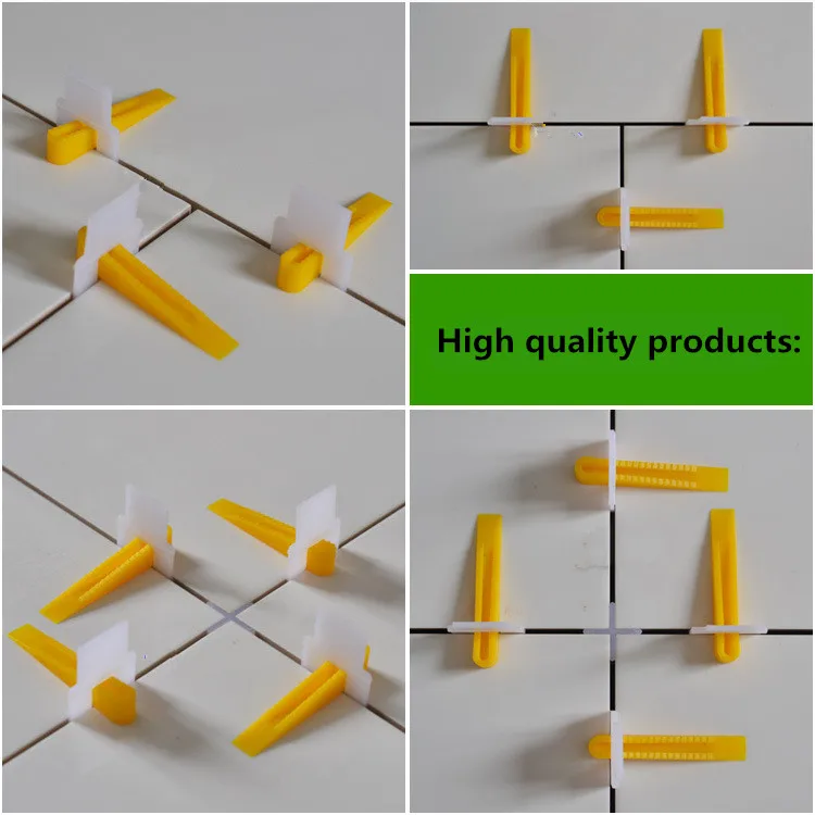 New 300 Clips + 100 Wedges Tile Leveler Spacers Lippage Tile Leveling System DIY Constrution Tools (1)