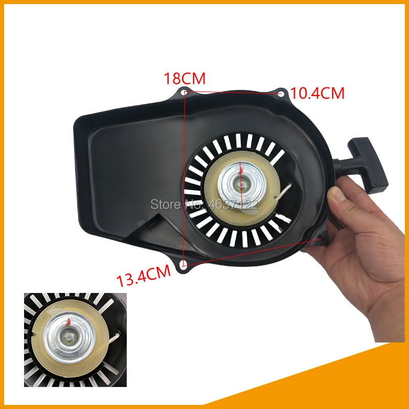 

ET950 ET650 RECOIL STARTER for Generator TG950 650W 950 W 1000 W 1KW 2 stroke 1E45 Generator spare parts, starter