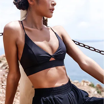 

One F Cute Sports Bra For Women Fitness High Impact Workout Activewear Padded Wirefress Shockproof Crisscross Yoga Top Bra