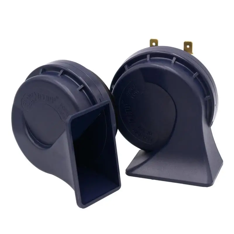 

Motorcycles Double snail horn Black Double Tone Snail Universal 12V 36W Fully Compatible Electric Horn drop shipping may25