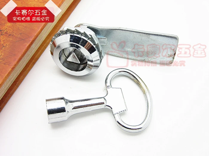 28mm*13mm Triangle Cam Lock Tumbler Locks Tubular Key Meter Box Arcade
