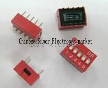 

100pcs 5P 5 Position DIP Switch 2.54mm Pitch 2 Row 10 Pin DIP Switch
