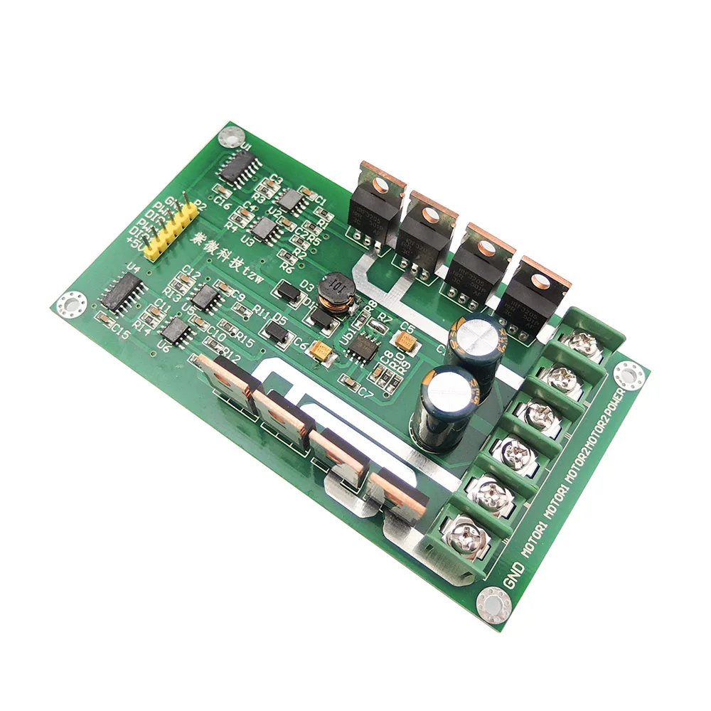 

DC Stepper Motor Drive Controller Dual Motor Driver Module board H-bridge DC MOSFET IRF3205 3-36V 10A Peak 30A