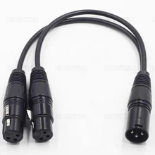20 шт. XLR балансный микрофонный кабель аудио консоли динамик провод разъем 0.3 м оптовая продажа