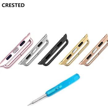 

Adapter Connector For Apple Watch band apple watch 5 4 3 band 44mm/40mm iwatch 42mm/38mm Stainless Steel Buckle clasp adaptor