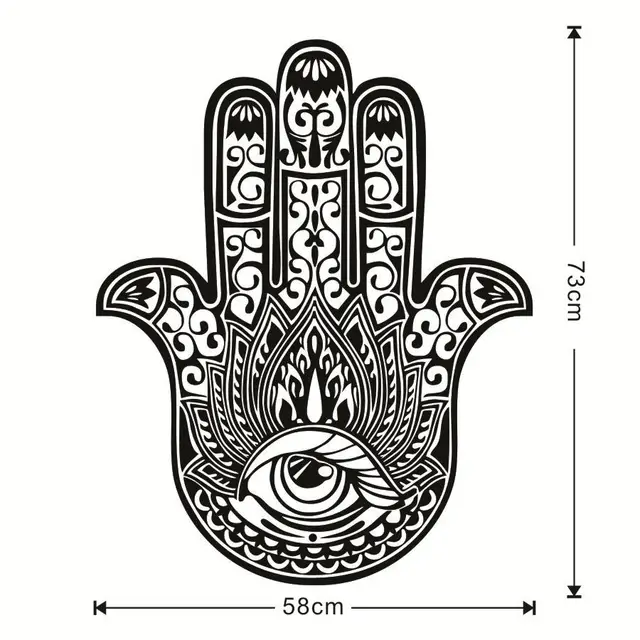 DCTOP Hamsa Hand Wall Stickers Indian Buddha Sticker For Living Room Vinyl Removable Wallpaper Home Decor Bedroom Decals DCTOP Hamsa Hand Wall Stickers Indian Buddha Sticker For Living Room Vinyl Removable Wallpaper Home Decor Bedroom Decals