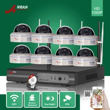 ANRAN CCTV P2P 8CH 1080 P NVR WI-FI 30 IR Ao Ar Livre vandal-Proof da Abóbada Câmera IP Sem Fio de Vídeo Vigilância Sistema de Segurança 3 TB HDD