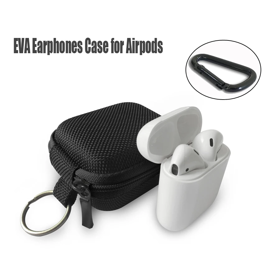 

Ahastyle Earphone Case Headphone Bag for Airpods EVA Waterproof Headphone Headset Cover with Zipper for Airpods Accessories