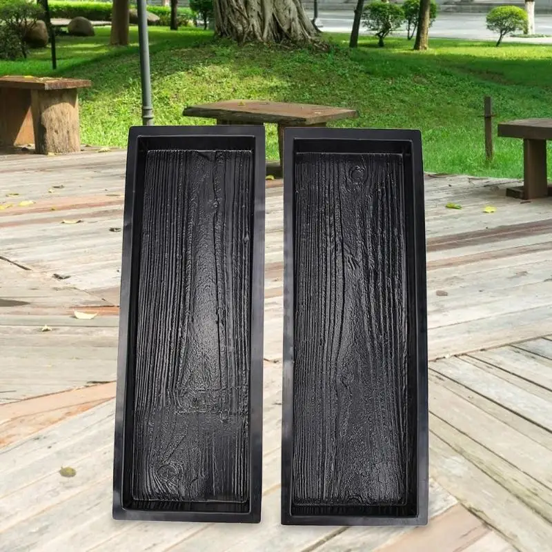 

Plastic Path Maker Paving Cement Mould Courtyard Park Road Pavement Walkway Mold 63x23x5cm Garden Buildings Molds Imitation Wood