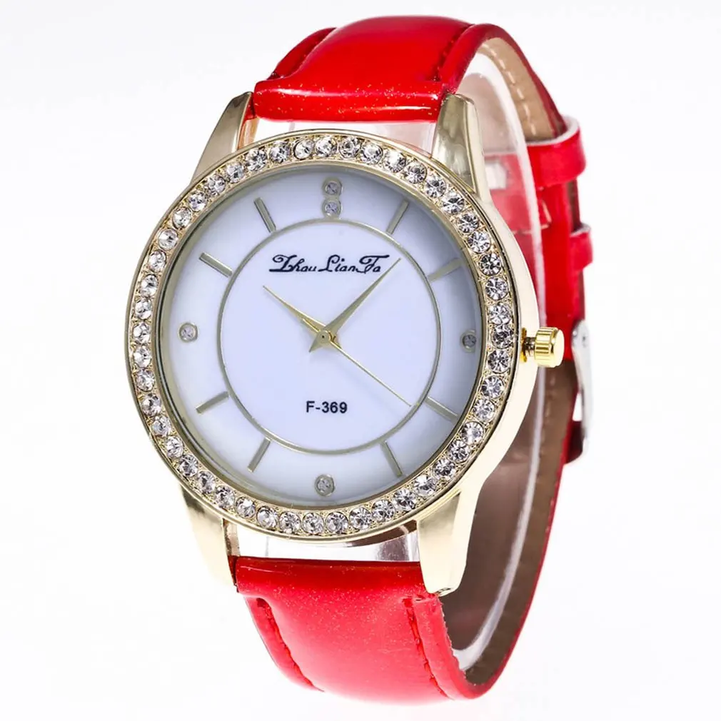 Новый Кристалл зерна кожа кварцевые часы ремешок для часов для женщин кварцевые часы ремешок легко Fit элегантный мудрый классический