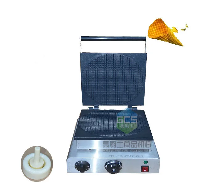 

Free shipping~ 110V 220V Electric Round Shape Ice Cream Cone Making Machine By Machine Come With Tools