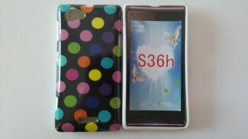 Sony Xperia L S36h Polka Dots Case (2)