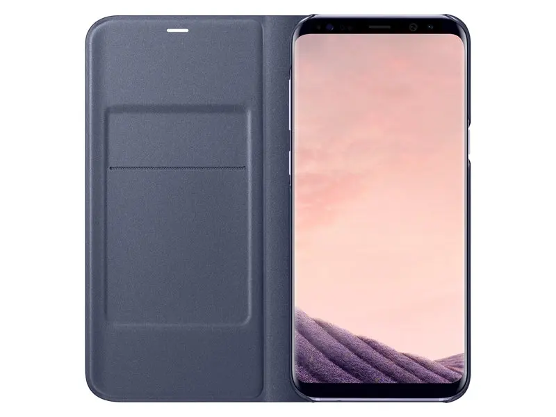 samsung светодиодный чехол Smart Cover чехол для телефона EF-NG955 для samsung Galaxy S8+ S8 Plus S8plus функция сна карман для карт - Цвет: purple