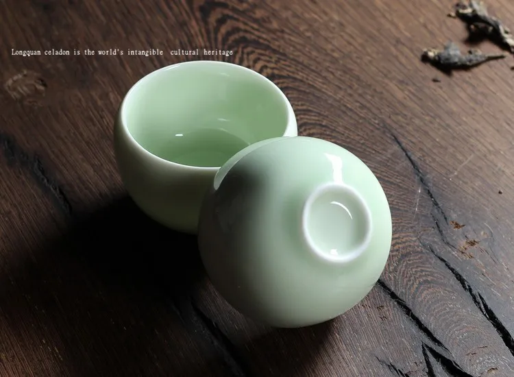 1 шт шесть цветов Китайский Longquan Celadon фарфоровые Gaiwan чайные чашки фарфоровая чаша 100 мл китайский заварочный чайник Celadon Crackle чайная чашка