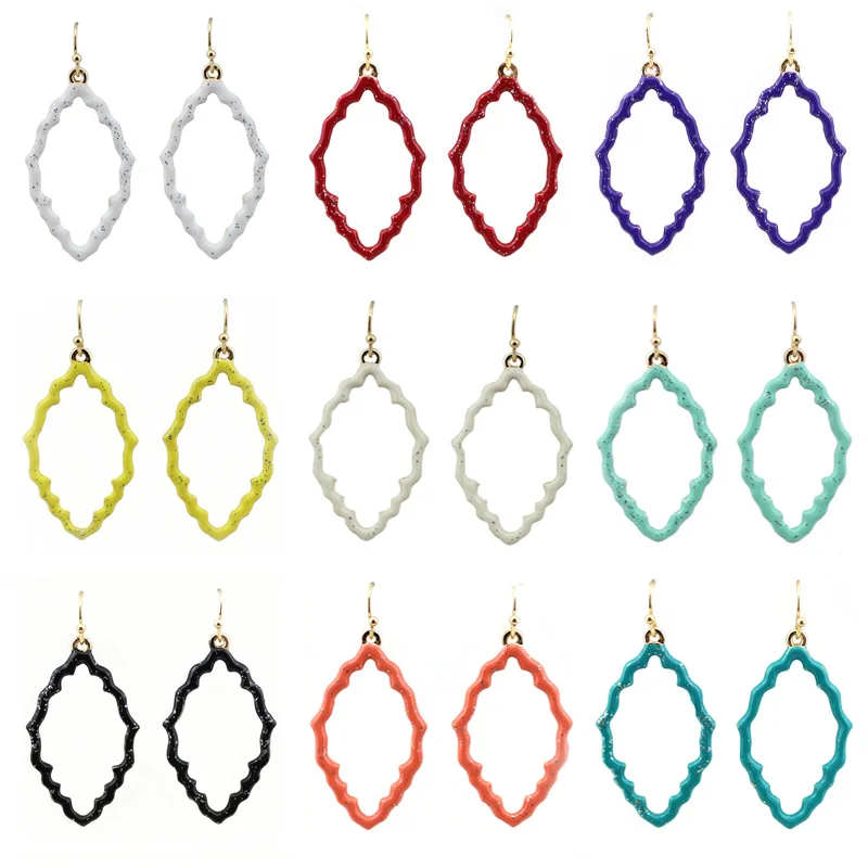 

Moroccan Enamel Dipped Dangle Earrings for Women Jewelry Manufacturer Wholesale