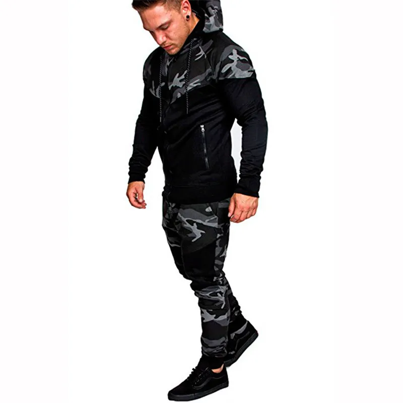 2018 New Hoodie Zipper Cardigan Hoodies Men Fashion Tracksuit Male Sweatshirt Hoody Mens Camouflage