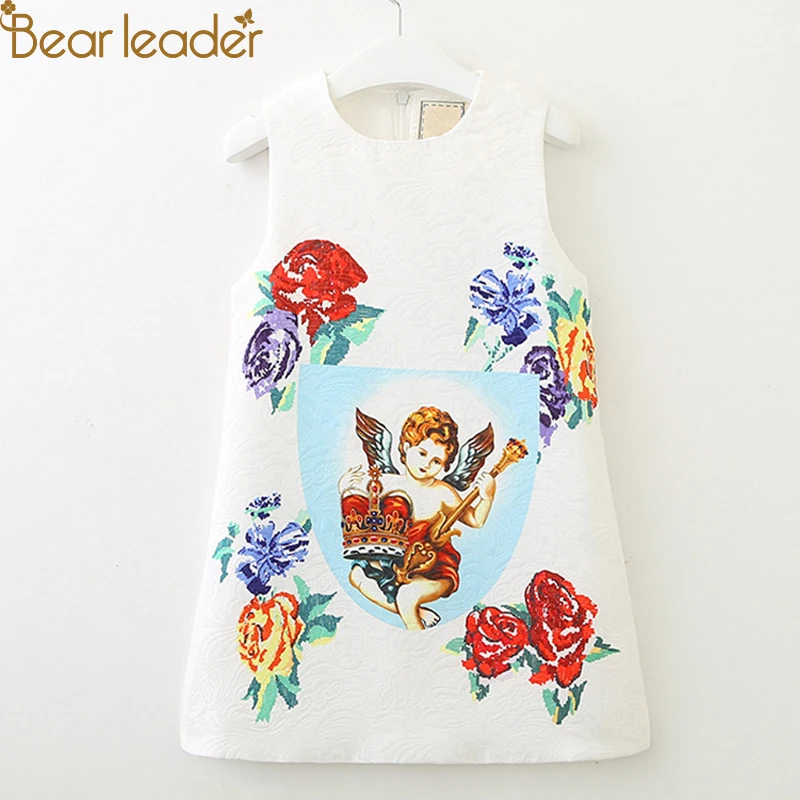 

Bear Leader Girls Dress 2019 European and American Style Children Flower Short Sleeve Princess Dress Girls Clothes Dresses