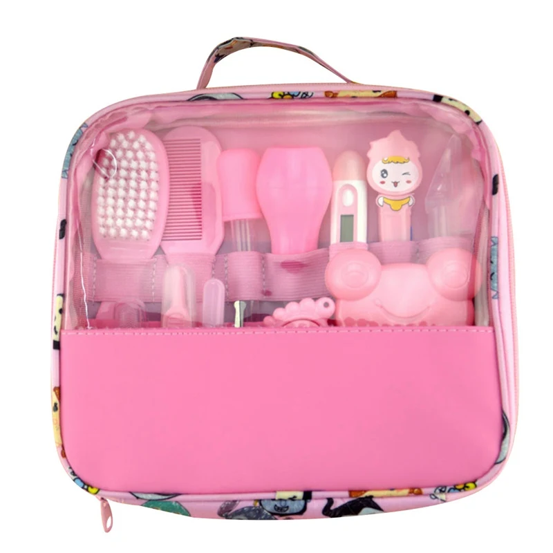 

13pcs/Set Newborn Baby Kids Nail Hair Health Care Thermometer Grooming Brush Kit Baby Healthcare Accessories