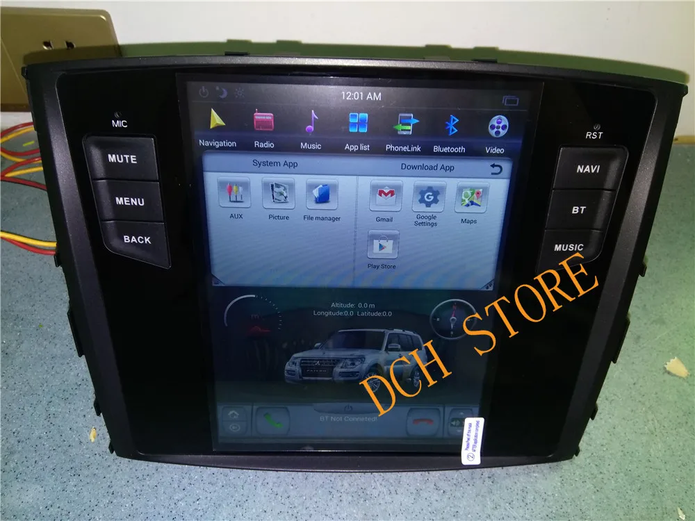 10,4 дюймов Tesla стиль Android 8,1 автомобильный DVD gps плеер для MITSUBISHI pajero V97 V93 2006- Shogun Montero 2006 PX6 CARPLAY