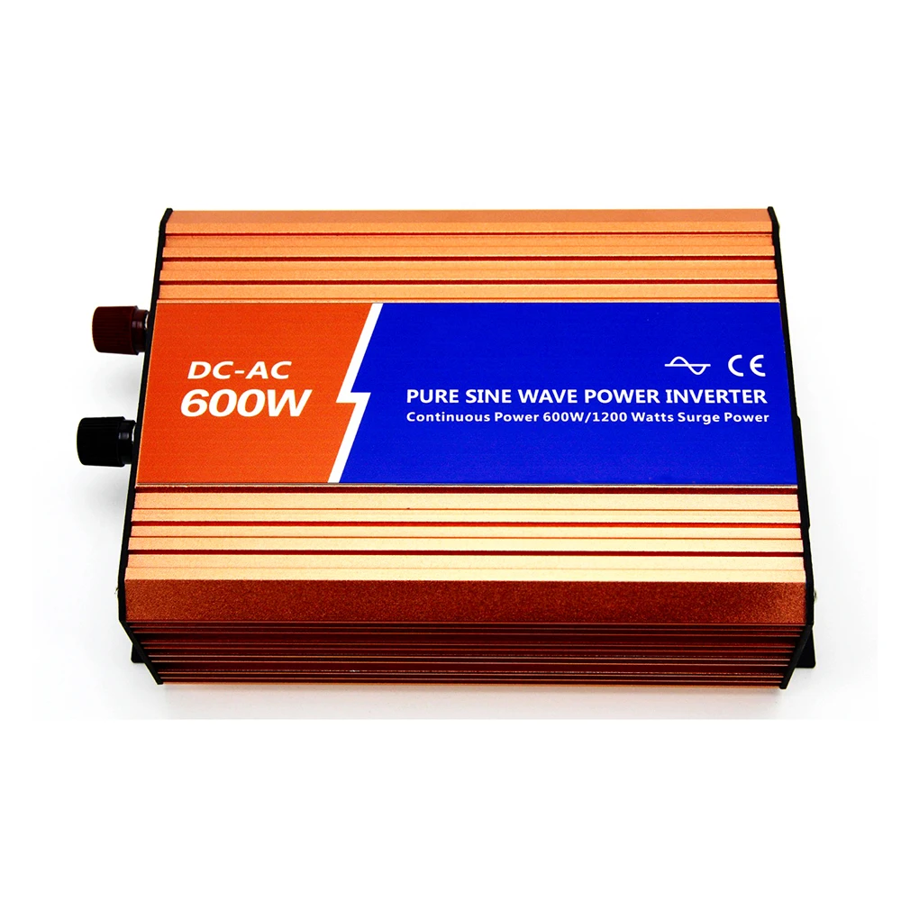 

MAYLAR@600W 24VDC 110V/120V/220V/230VAC 50Hz/60Hz Peak Power 1200W Off-grid Pure Sine Wave Solar Power Inverter or Wind Inverter