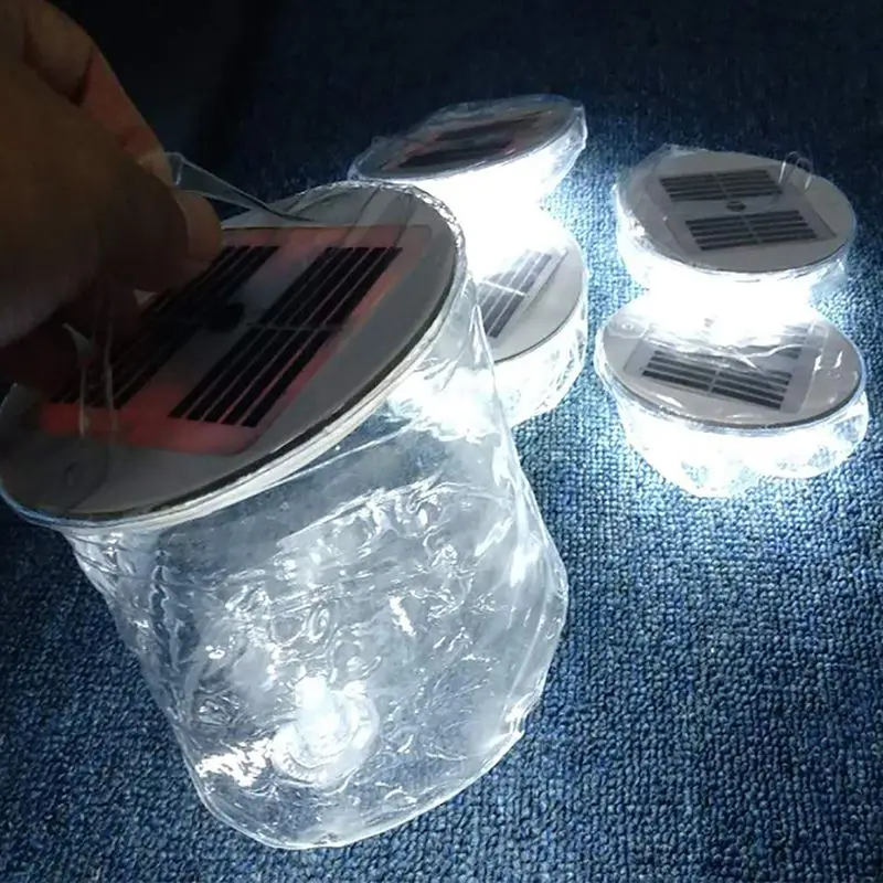 

2019 HOT Waterproof Energy Saving Lamp Inflatable Light LED Solar Light PVC Unique Inflatable Light Camping Outdoor Party Decor