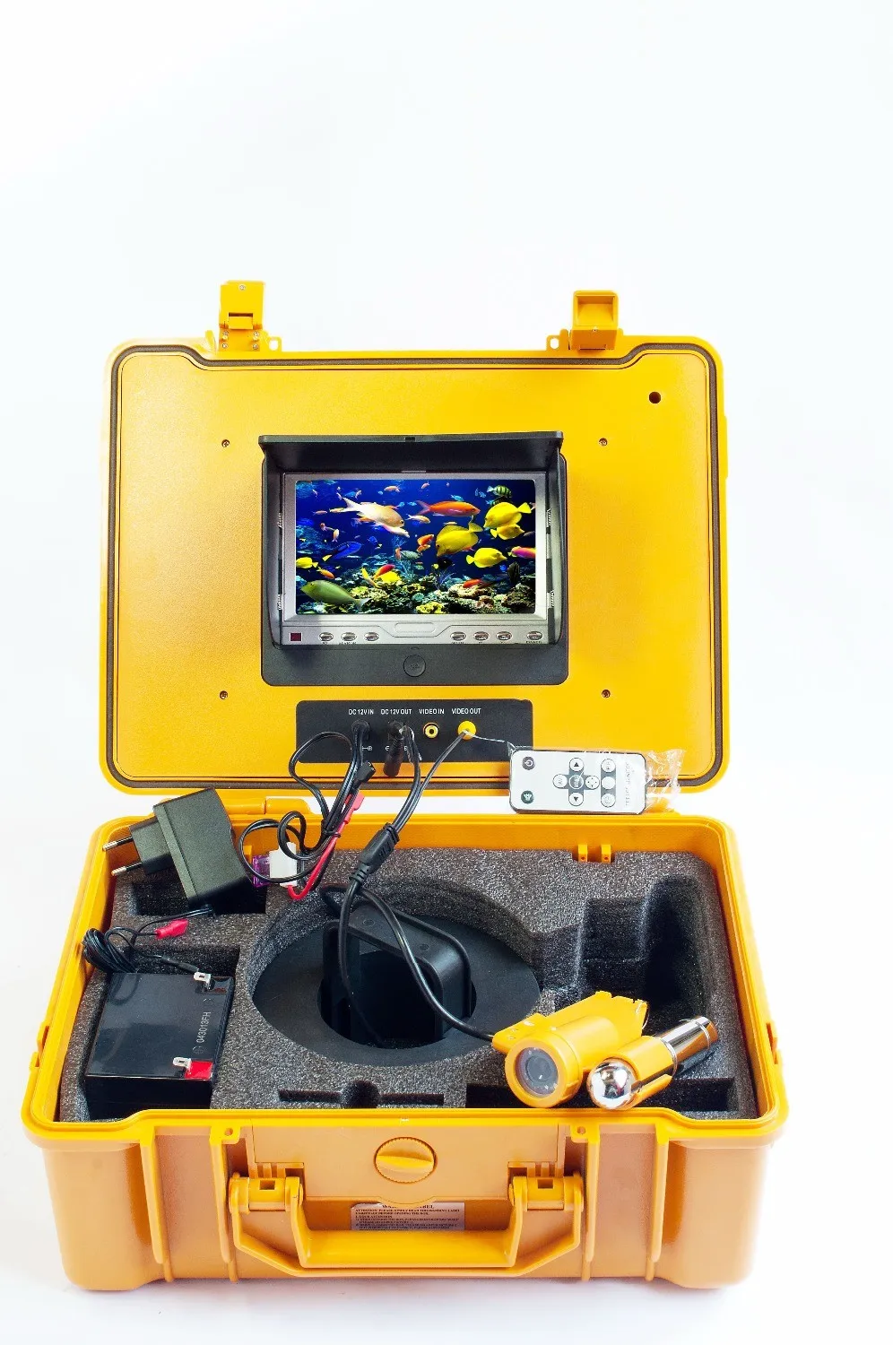 Underwater-Fishing-Camera-Kit-with-50Meters-Depth-Single-Lead-Bar-7Inch-Color-TFT-Display-Monitor-Yellow (6)