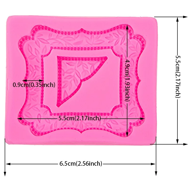 Ретро рамка кружева Листья Форма для торта силиконовые инструменты для выпечки Кухонные аксессуары украшения для помадка для тортов формы F0530