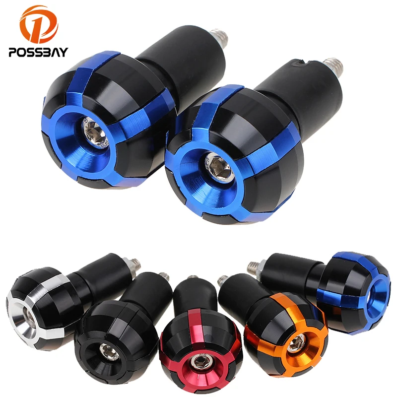 

POSSBAY 22mm CNC Universal Motorcycle Handlebar Hand Bar Grips Ends ATV For Suzuki GSXR Yamaha R1 R6 R6S Honda CBR Kawasaki ZX