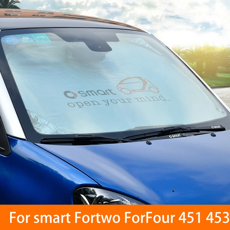 Водонепроницаемый солнцезащитный антифриз Снежный чехол для Smart Forfour Fortwo 453 451 450 лобовое стекло Солнцезащитный чехол для автомобиля автозапчасти