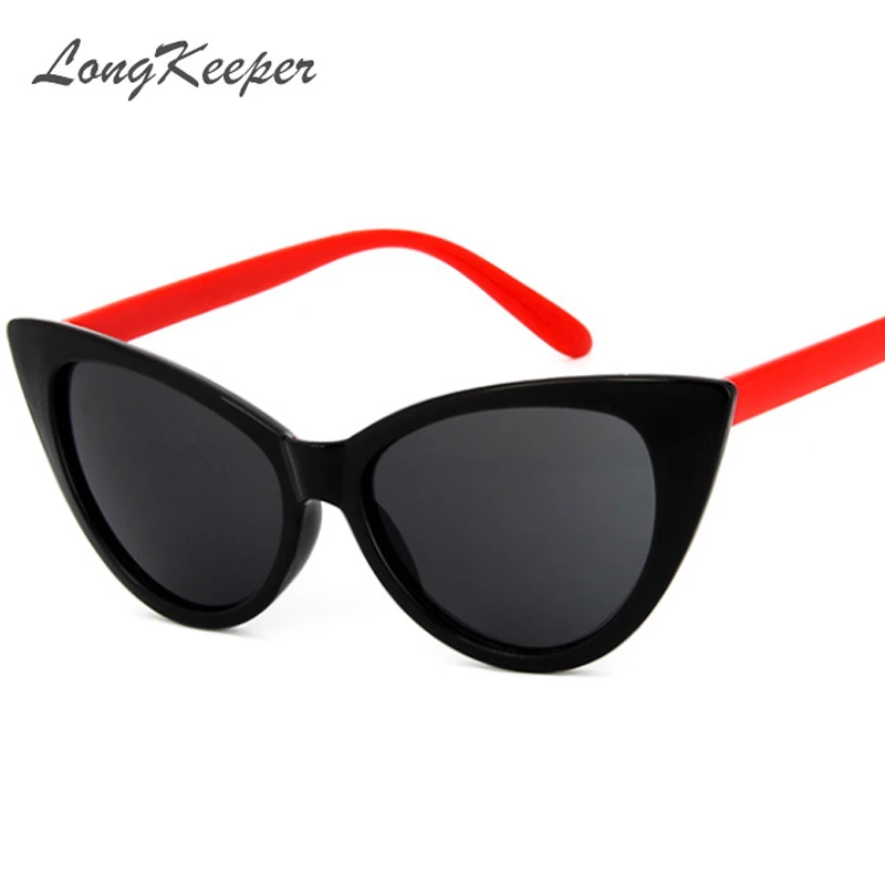 LongKeeper Солнцезащитные очки женские аксессуары CatEye стиль брендовые Дизайнерские