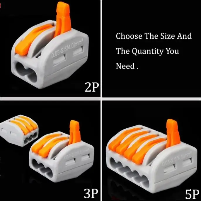 

WAGO Type Compact Wire Wiring Connector Conductor Terminal Block With Lever 0.08-2.5mm2
