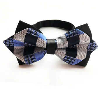

Fashion Man Accessories Formal Classic Paisley Plaid Check Dot Floral Paisley Men Jacquard Silk Wedding Self Bowtie