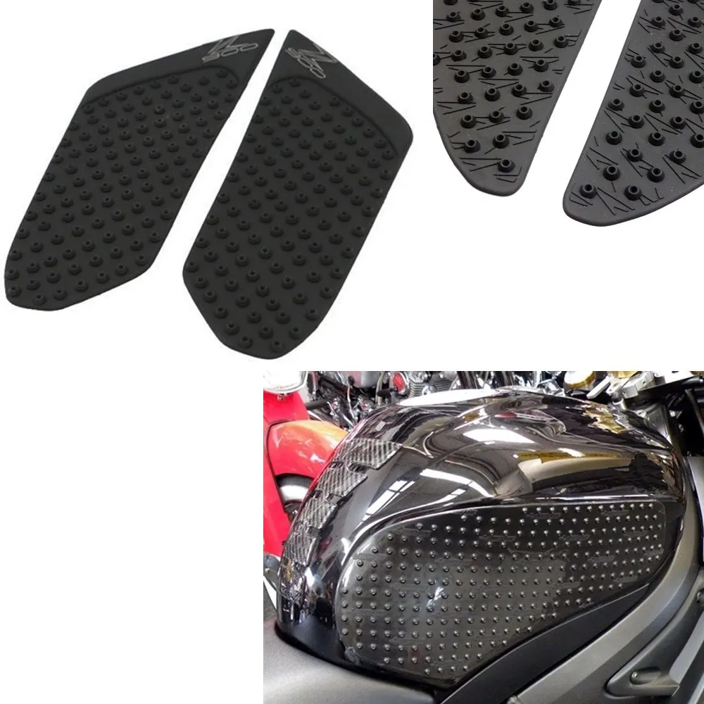 

Black Tank Pad Protector Sticker Decal Gas Knee Grip Tank Traction Pad Side for 2016-2017 Kawasaki Z900