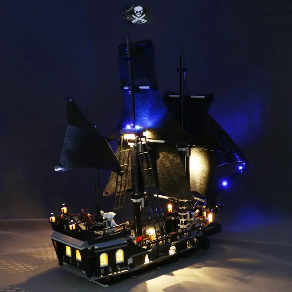 СВЕТОДИОДНЫЙ Набор для освещения DIY для 4184 черных жемчужных осветительных частей модели строительных блоков DIY набор игрушек