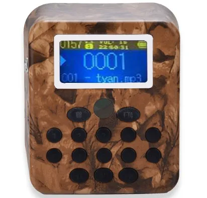 Long Range MP3-плееры камуфляж Цвет для наружной 300-500 м Дистанционное управление и 50 Вт Динамик достигать 2 км и 210 песни птиц в комплекте