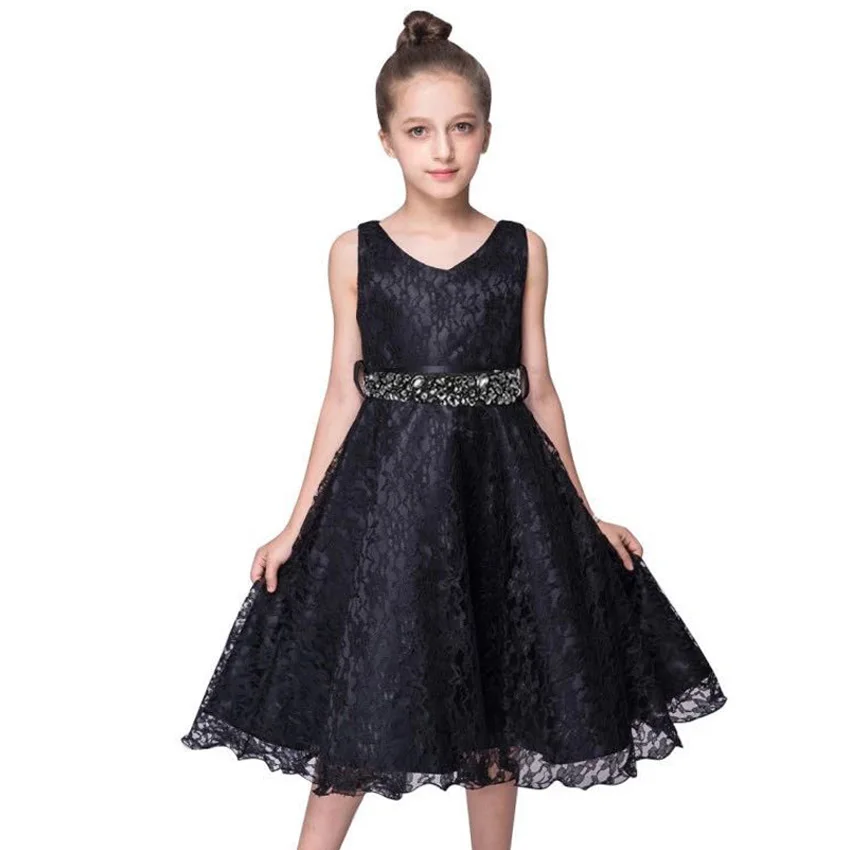 

Fashion Kids Wedding Lace Dress for Girl Age 2 3 4 5 6 7 8 9 10 11 12 Years Elegant Ceremony Party and Wedding Long Evening Wear