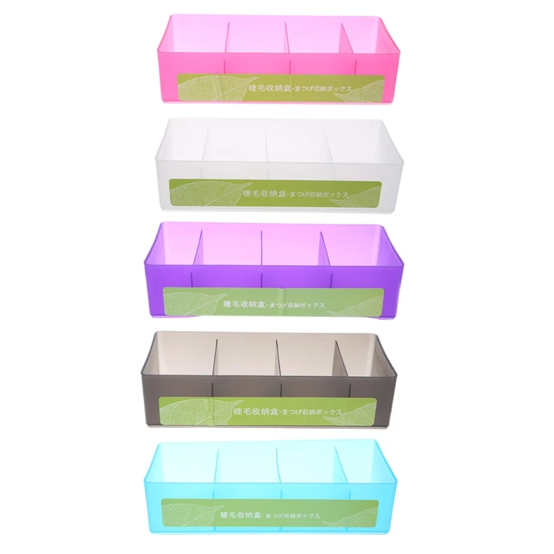 

HUAMIANLI False Eyelash Organizer Holder Beauty Storage Box Makeup Display Stand Container Makeup Tool Kit