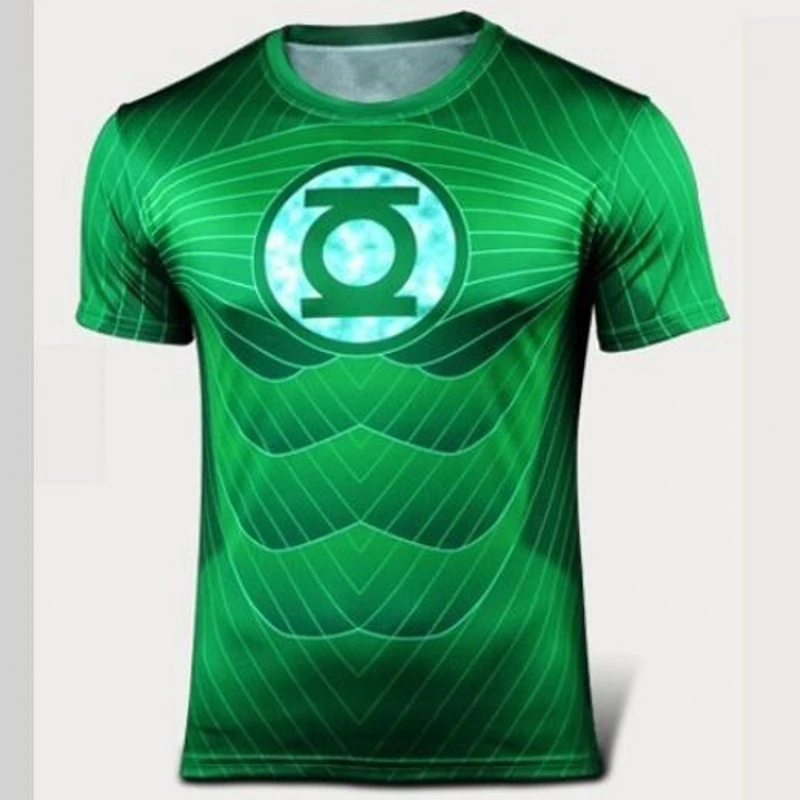 Mens Marvel Superhero The Avengers Costume Top Tee T-Shirt Jersey Cycling Shirts 