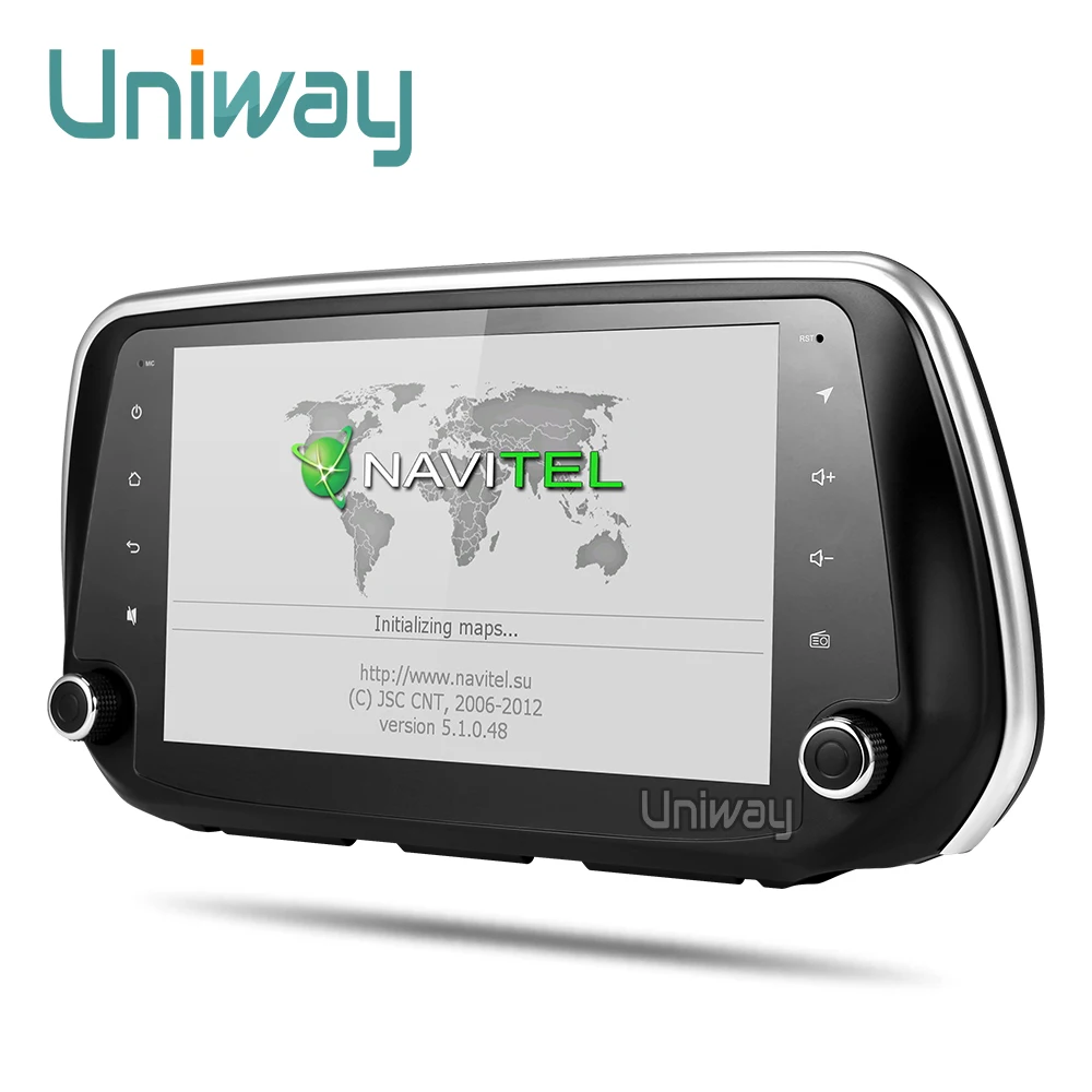 Sale Uniway 2G+32G  android 8.1 car dvd for Hyundai Santa Fe multimedia car radio gps navigation video player 5