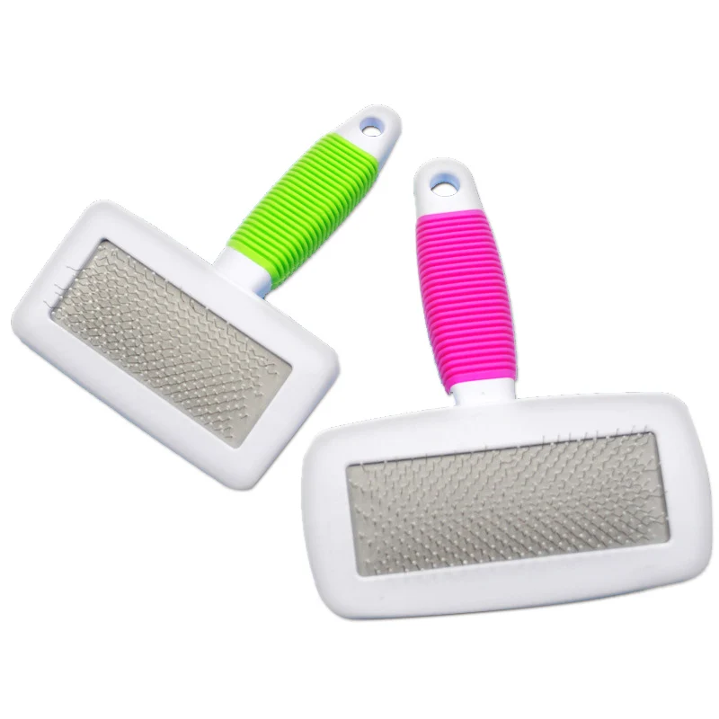 

1PCS Pet Dog Brush Stainless Steel Thorn Shower Brush Hair Flea Removal Pet Animal Cleaning Tools
