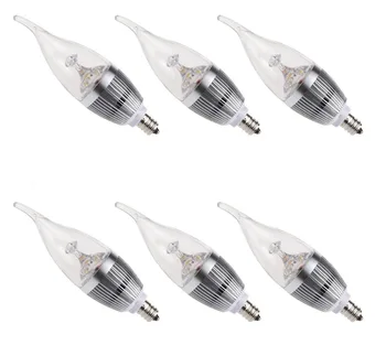 

10pcs LED candle dimmable E12 9W AC110V 220V LED Candle Light LED bulb lamp LED spot Light LIGHTING