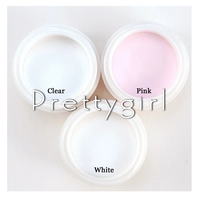 New Clear Pink White MIX Colors Nail Art Acrylic Powder