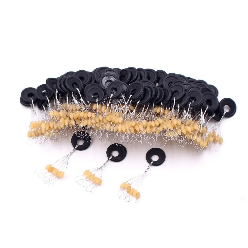 

1100pcs Yellow Set High Quality Rubber Space Beans For Sea Carp Fly Fishing Accessories Spinner Bait Fish Sport Tool Face
