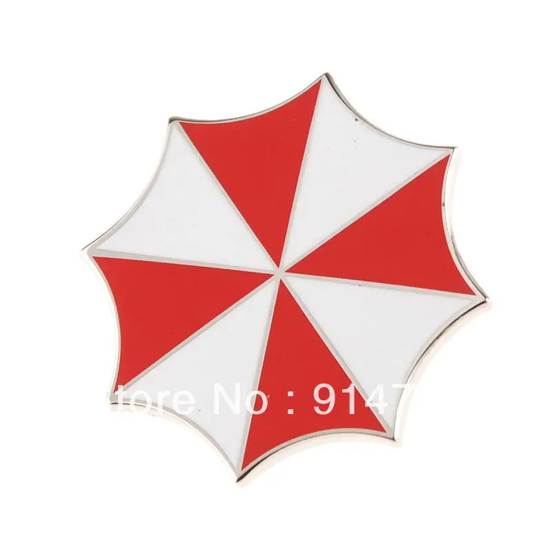 

RESIDENT EVIL UMBRELLA CORPORATION EMBROIDERED LOGO METAL BADGE PIN-33611
