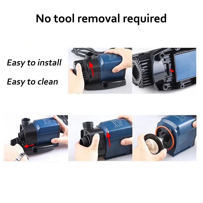 Aquarium Water Pump 220V Aquarium Pump Aquarium Fishing  Variable Frequency Submersible Pump Fountain Pump Aquarium Filter (6)
