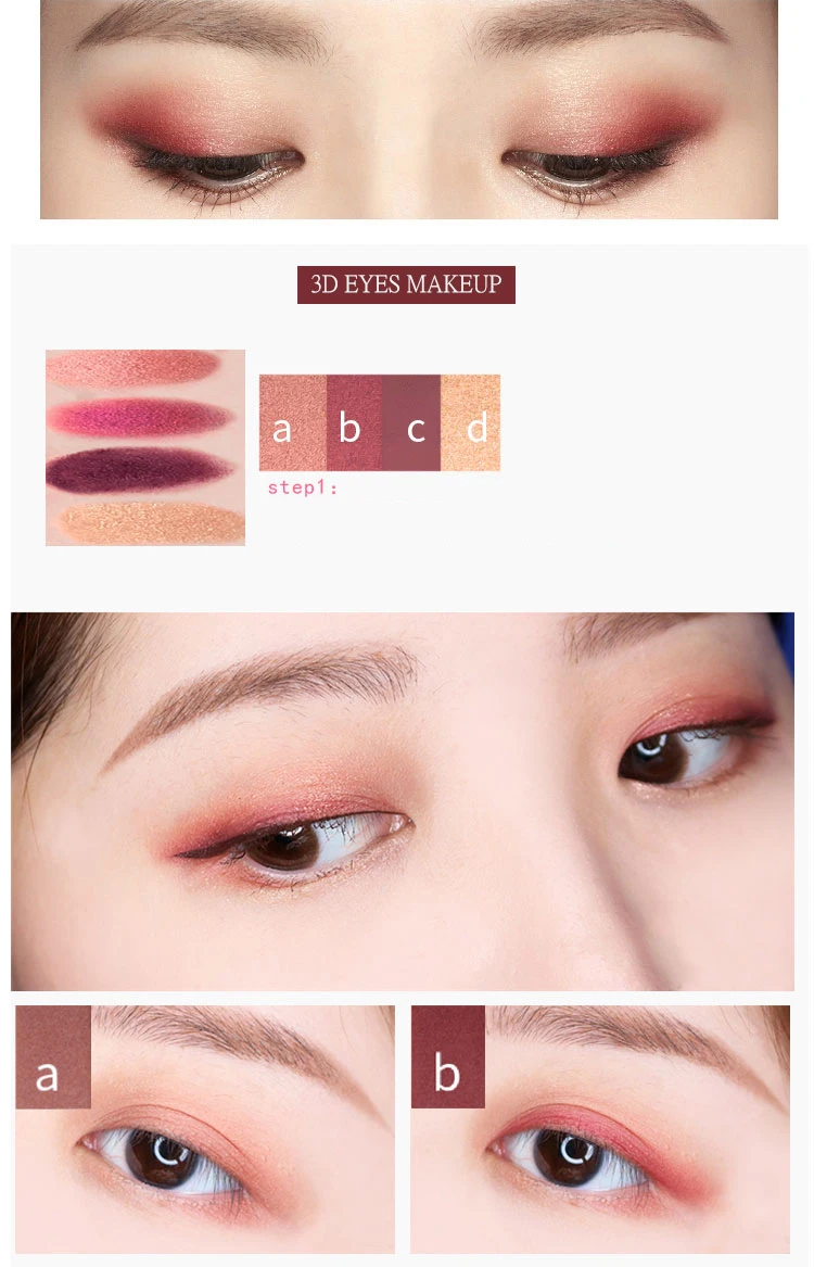 HOLD LIVE 10 Colors Matte Shimmer Eyeshadow Palette Maple Song Love Pigment Glitter Red Eye Shadow Pallete Nude Cosmetics Makeup (9)
